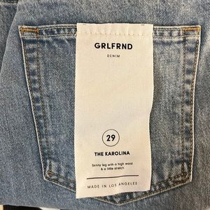 GRLFRND Karolina skinny leg high waist jeans Sz 29 NEW with tags